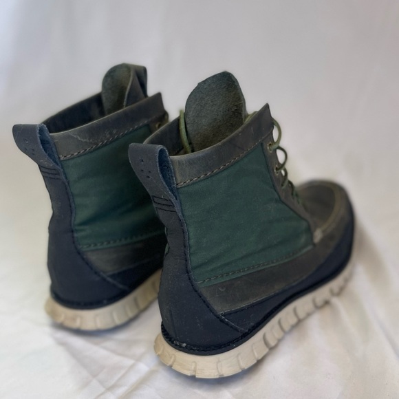 Cole Haan Zerogrand Tall Green Leather Boots N2157* Men's Size 8M - Picture 9 of 12